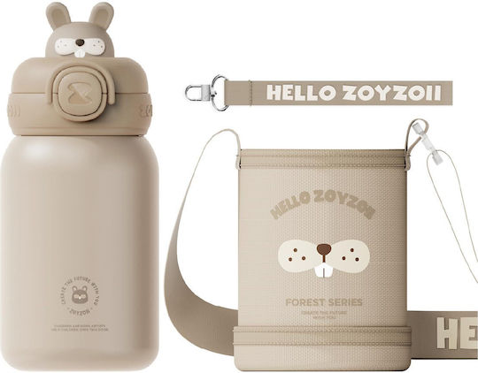 Zoy Zoii Kids Thermos Water Bottle E8 450ml Bunny