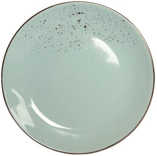 Domoletti Shallow Green Serving Plate with Diameter 19.5cm