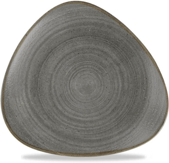 Churchill 1795 Shallow Triangle Serving Plate Porcelain Black 26.5cm 10 Pieces