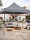 Ankor Zusammenklappbares Garten Gazebo Grau 3x3m