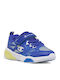 Wave Kids Sneakers with Hoop & Loop Closure Blue