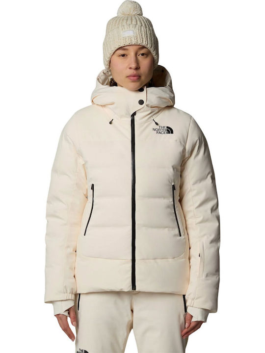 The North Face NF0A87WSQLI Γυναικείο Μπουφάν για Σκι & Snowboard Μπεζ