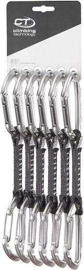 Climbing Technology Skylotec Lime Satz M-ul 12 Cm 6er Pack Karabiner und Expresssets Silber