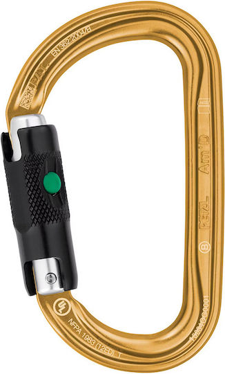 Petzl Am'd Ball-lock Катарабинер За Катерене Златен