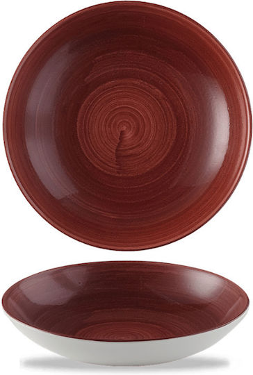Churchill 1795 Stonecast Patina Round Porcelain Red Serving Bowls 11 Pieces