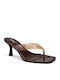 Mules with Heel in Brown Colour