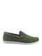Men's Moccasins In Green Colour