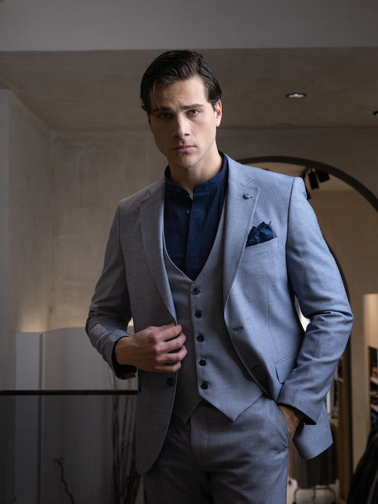 Men's Suit with Slim Fit Blue