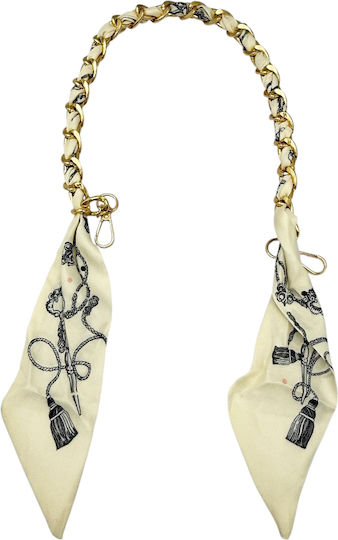 3-2618 Decorative Bag Chain Bow Savil Ecru