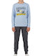 Kids Sweatpants Set Ciel/d. Grey