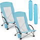 Vevor Turquoise Beach Chair Set 2 Pieces
