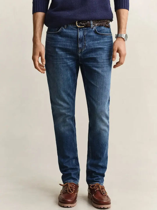 Gant Men's Jeans Pants with Slim Fit Blue
