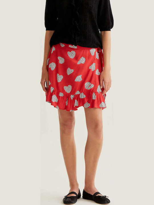 Ψηλόμεση Mini Φούστα Φάκελος Red