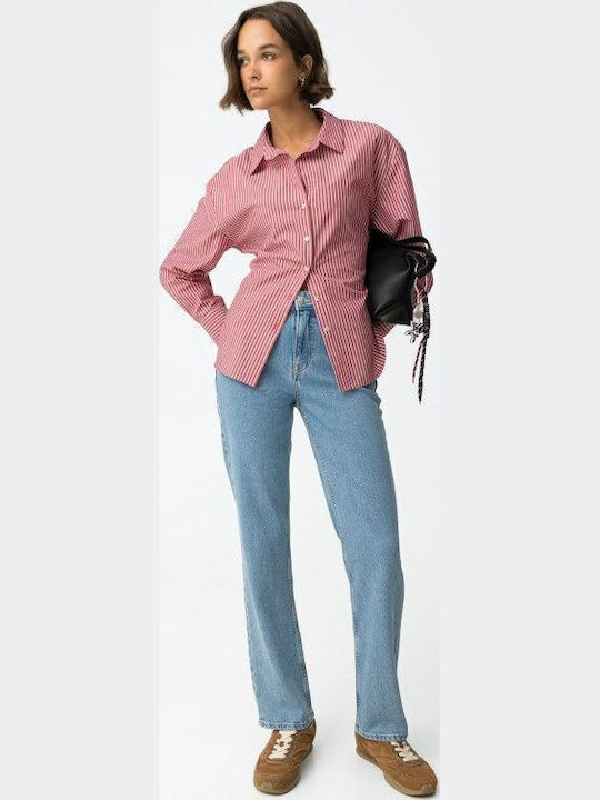 High Rise Women's Jean Pants In Straight Leg Style