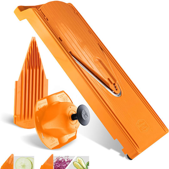 Borner Aufschnittmaschine V3 Trendline Basic Set 4 Stück Orange