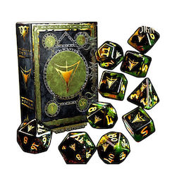 Elder Dice Yellow Sign Dim Carcosa Polyhedral Set 10 Elder Dice Yellow Sign Dim Carcosa Polyhedral Set 10