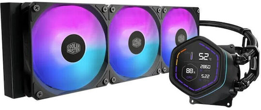CoolerMaster MasterLiquid Core Nex Digital Water Cooling AIO CPU With 3 120mm Fans And ARGB Lighting