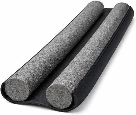 Schaumstoff Doppelter Türzugluftstopper in Grau Farbe 0.93mx11cm