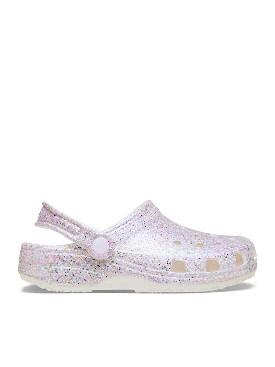Glitter Kids Anatomic Beach Clogs Purple
