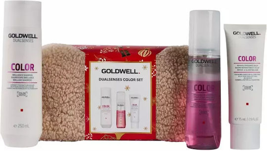 Goldwell Dualsenses Color Подаръчен Комплект Оцветена Коса Жени 3 Броя