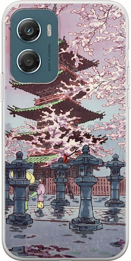 Ukiyo-e Cherry Blossom Motorola Moto G06 TPU Flexibil Silicon Transparent