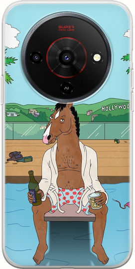 Bojack Horseman Zte Blade A76 5g Flexible TPU Transparent Silicone