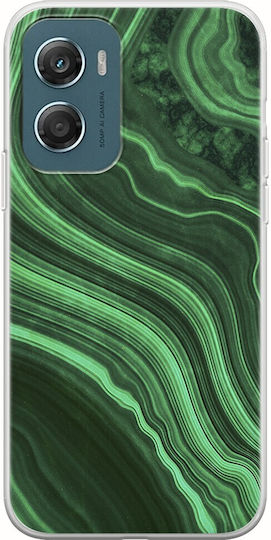 Agate Stone Malachite Motorola Moto G06 Flexible TPU Transparent Silicone