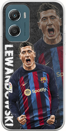 Football Stars Robert Lewandowski Motorola Moto G06 Flexible TPU Transparent Silicone