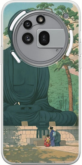Ukiyo-e Great Buddha Nothing Phone 3a Pro 5g Гъвкав TPU Прозрачен Силикон