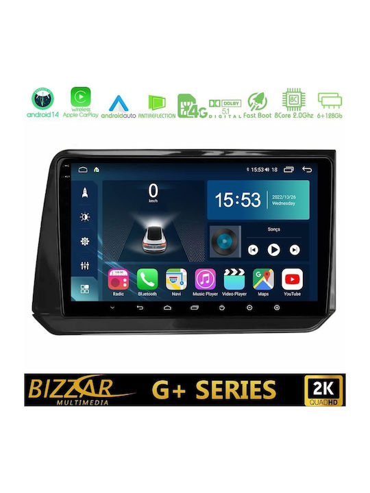 Bizzar Auto-Audiosystem Für Nissan Note 2021-2022 Bluetooth USB Eingebautes Wi-Fi GPS Apple CarPlay Android Auto Mit 10 Zoll Touchscreen
