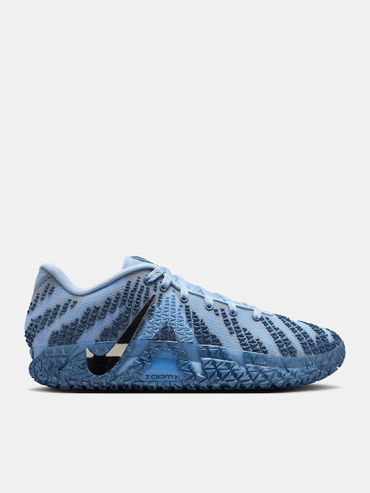 Nike Ja 3 Warning Label Basketballschuhe Kobalt Blau / Mitternacht Navy / Metallisch Silber