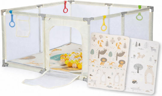 Babybett mit Matratze Beiges 120x120cm