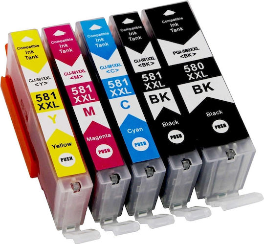 Kompatibles Tintenpatrone Inkjet Canon Pgi-580, Cli-581 Mehrere (Farbe) 1 Stück