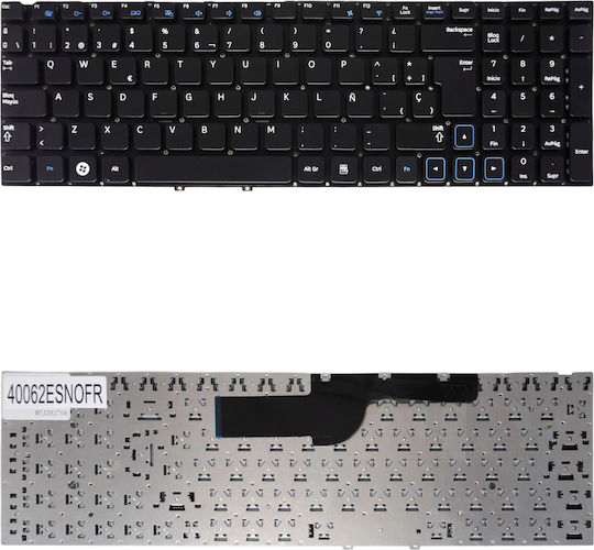 Spanish Laptop Keyboard For Samsung 300e5a Np300e5a 305e5a 305e7a Np300v5a Np305e5a Np-300e5a 9z.n5qsn.101 Ba59-03075a Ba75-03845a Es Without Frame Black Code 40062esnofr