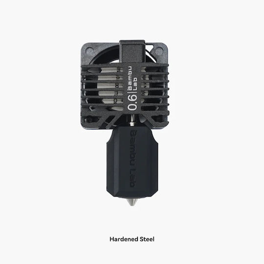 Bambu Lab Complete Hotend Assembly Hardened Steel Nozzle 0.6mm X1 Series Exclusive Fah005