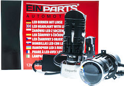 Einparts Autolampen H4 / P43T LED Kaltes Weiß 2 Stück