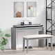 Vidaxl Keyboard Stand Gray Sonoma 100 X 32 X 64 Cm