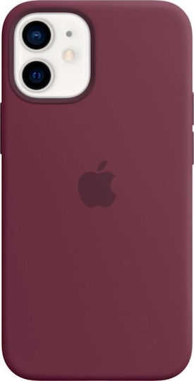 Apple Back Cover Σιλικόνης Μωβ (iPhone 12 mini)