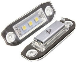 Lumini Pentru Plăcuțele De Înmatriculare Lumini LED Pentru Renault Rapid Skoda Rapid Volvo S40 S60 S80 XC 60 XC 90 V60 V70 C70 V50 50000 2 Bucăți