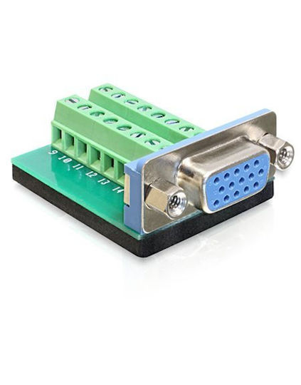 Delock Adapter Vga Female To Terminal Block 16pin 65170