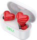 Love Series In-ear Casti Bluetooth Handsfree cu Husă de Încărcare Roșii