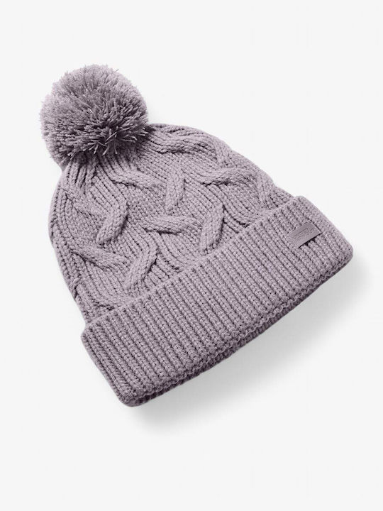 Around Town Pom Шапка Unisex Плетена в Лилав цвят