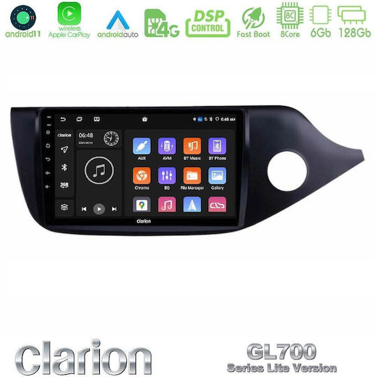 Clarion Auto-Audiosystem für Kia Ceed / ProCeed 2013-2017 Bluetooth USB Eingebautes Wi-Fi GPS Apple CarPlay Android Auto mit 9 Zoll Touchscreen