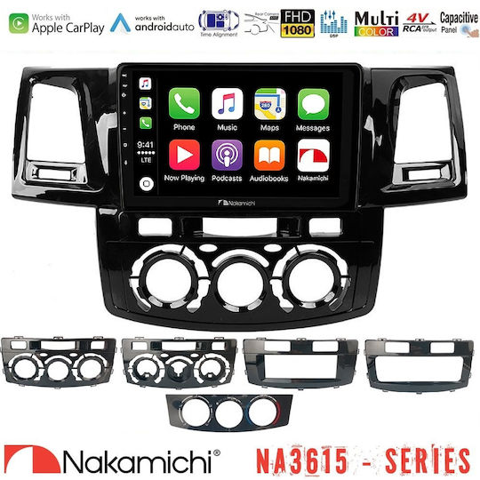 Nakamichi Ηχοσύστημα Αυτοκινήτου για Toyota Hilux 2007-2016 (Bluetooth/USB/WiFi/GPS/Apple-Carplay/Android-Auto) με Οθόνη Αφής 9"