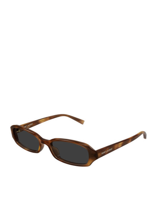 Ysl Unisex Sonnenbrillen mit Gray Horn umrandet...