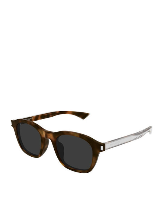 Ysl Unisex Sunglasses with Grey Horn-Rimmed Fra...