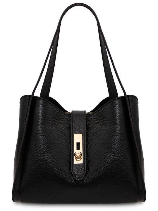 Tuscany Leather Leather Women's Shoulder Bag Black