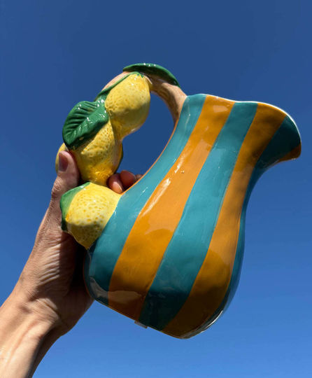 Koart Βάζο Κεραμικό Κίτρινο 19x13xΥ20cm
