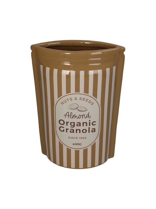 Koart Decorative Ceramic Brown Vase 16x9xH23cm Ceramic-Decorative-Vase