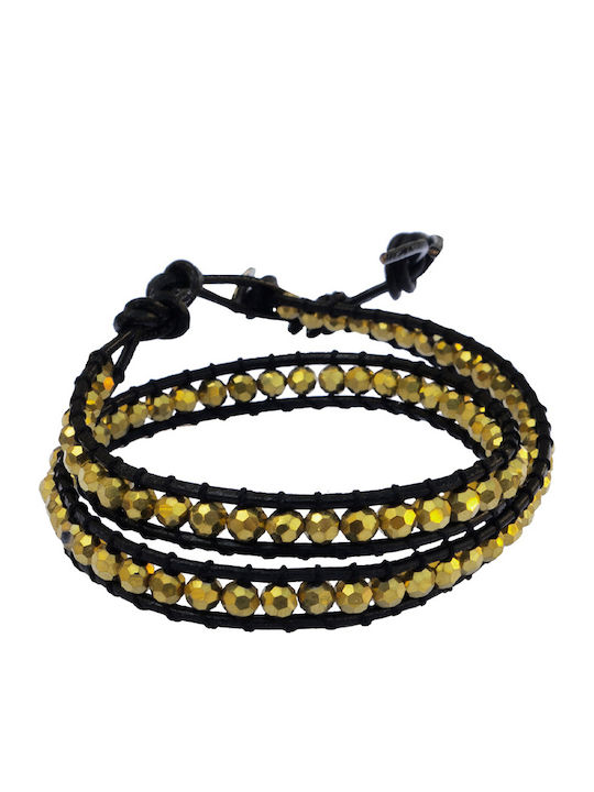 Theodora's Jewellery Дамска Кожена Гривна